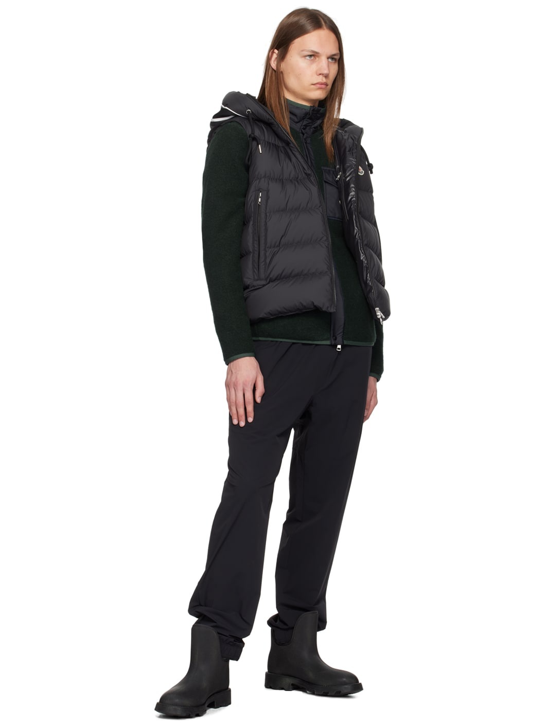 Black Four-Pocket Sweatpants - 4