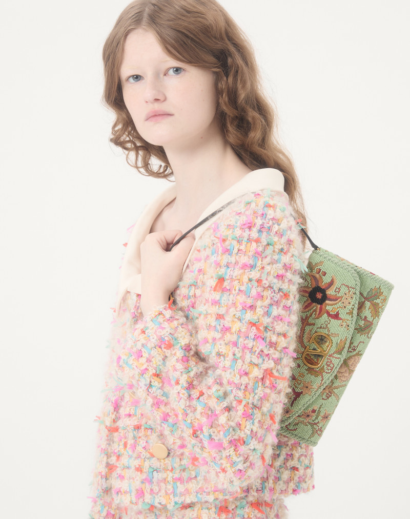 VALENTINO GARAVANI DEVAIN EMBROIDERED SMALL SHOULDER BAG 7