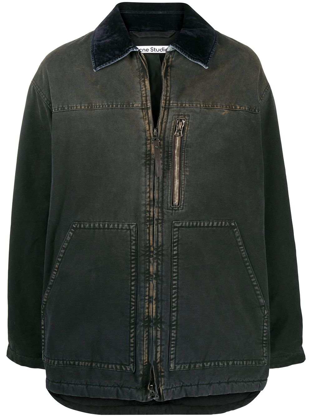 stonewashed chore jacket - 1