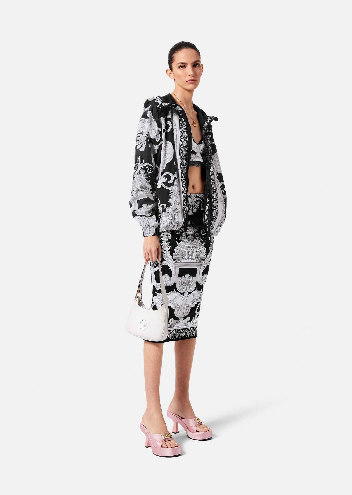 Silver Baroque Windbreaker Jacket - 2