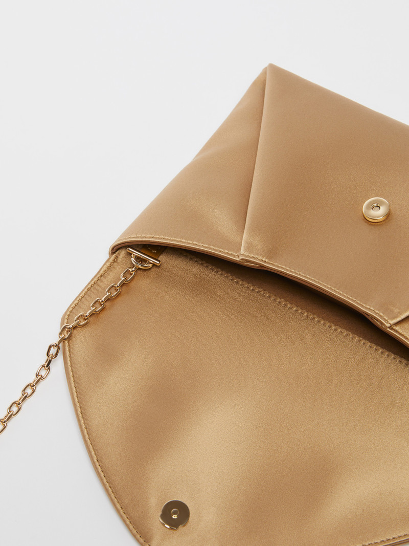 ENVELOPE Viscose and silk satin clutch bag 5