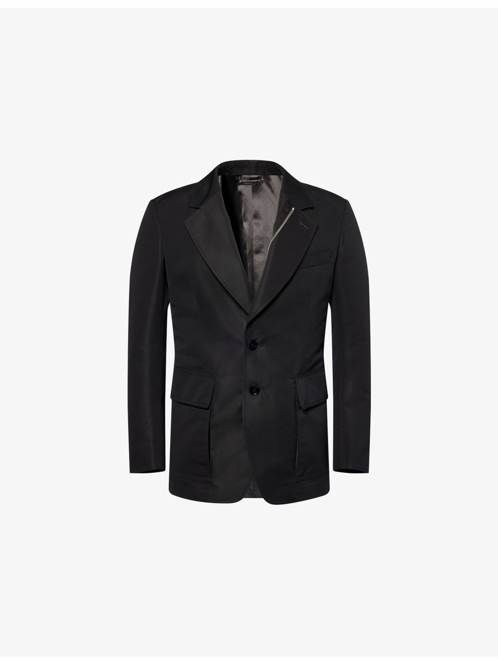 Sartorial Peak-Lapel Cotton-Blend Blazer Jacket - 1