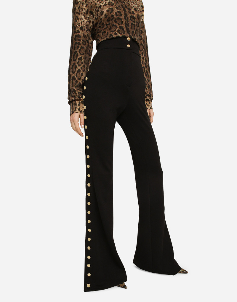 Full Milano pants with buttons down the side 4