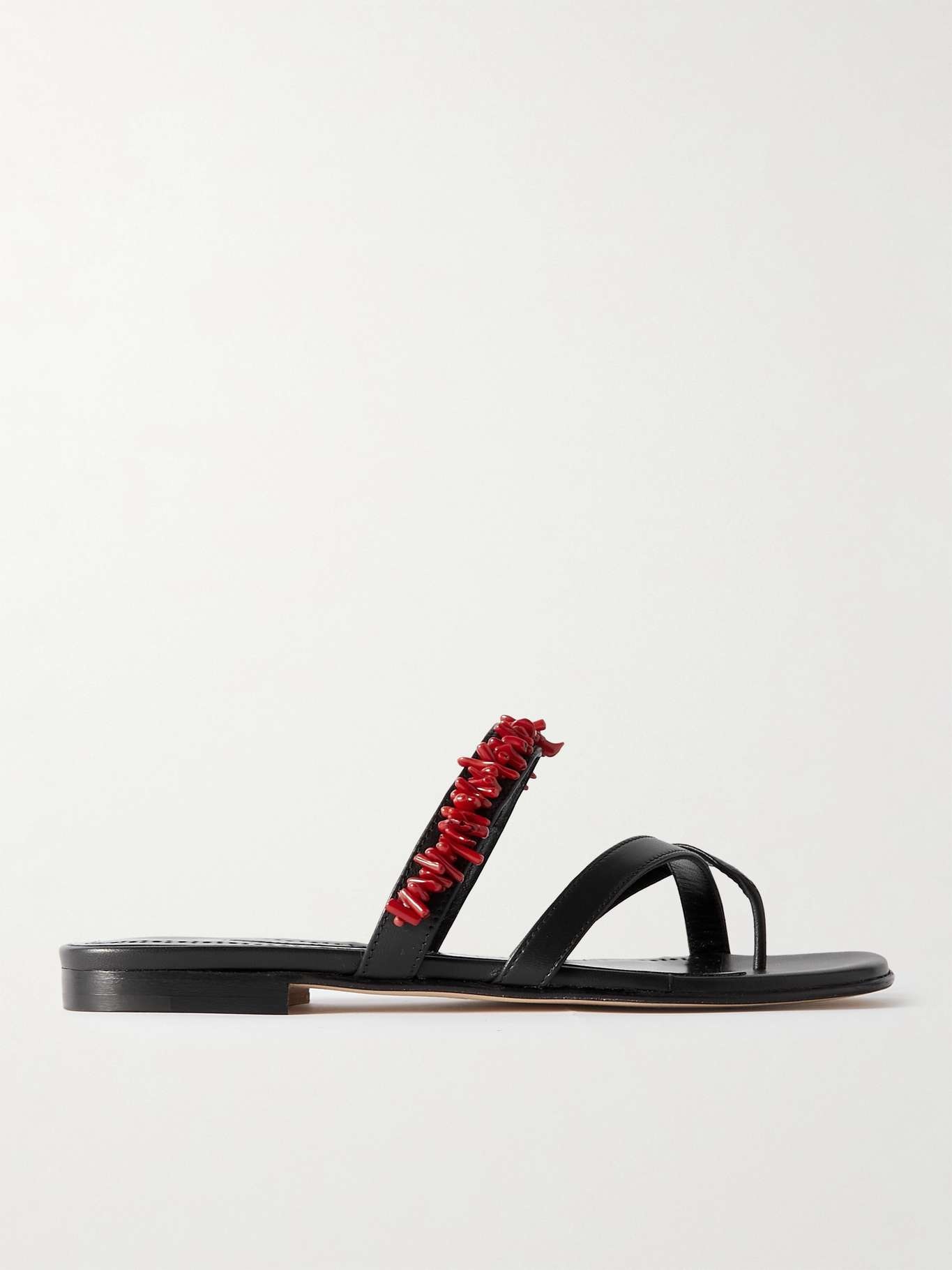 Corasu 10 bead-embellished leather sandals - 1