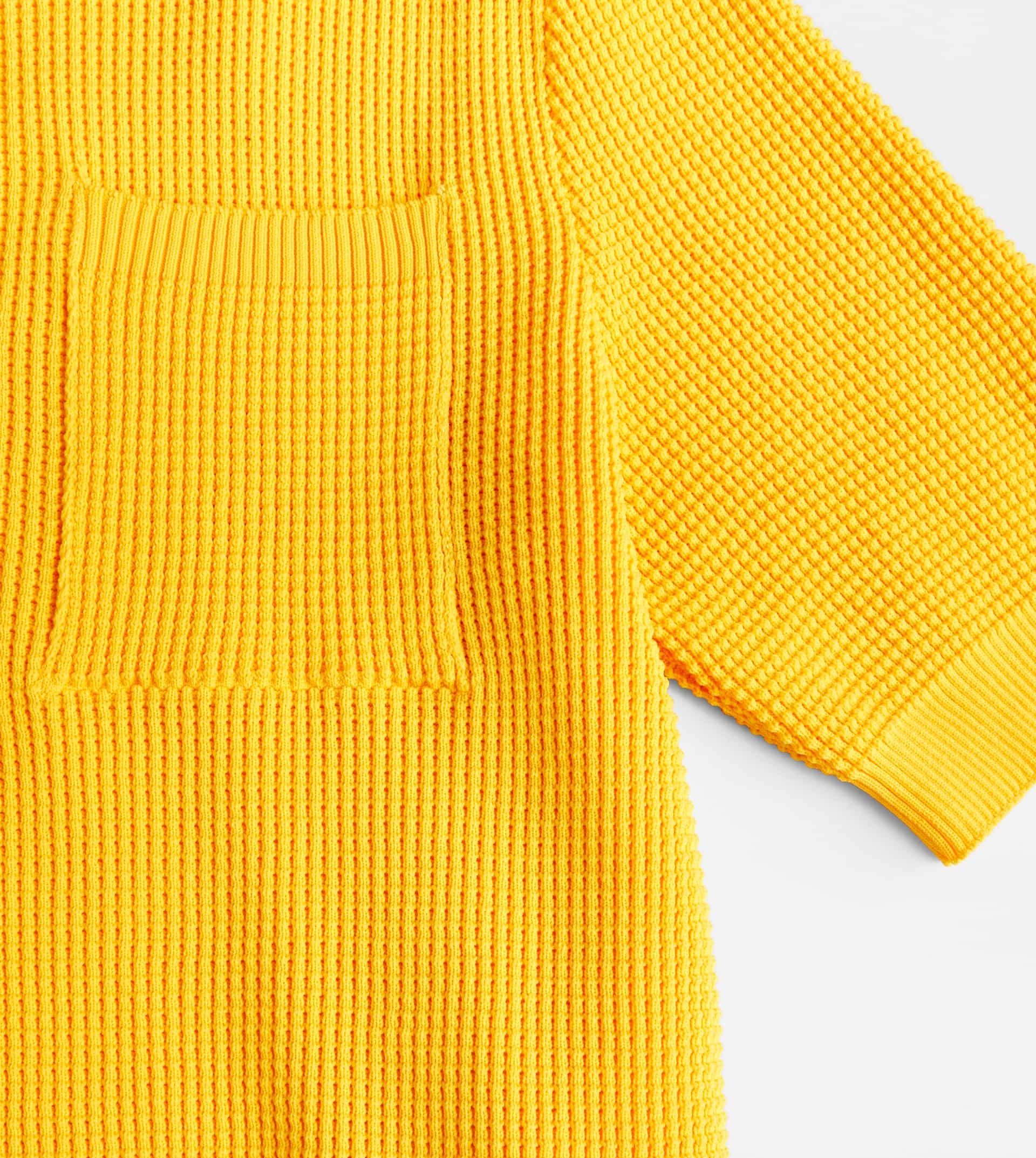 POLO SHIRT IN KNIT - YELLOW - 7