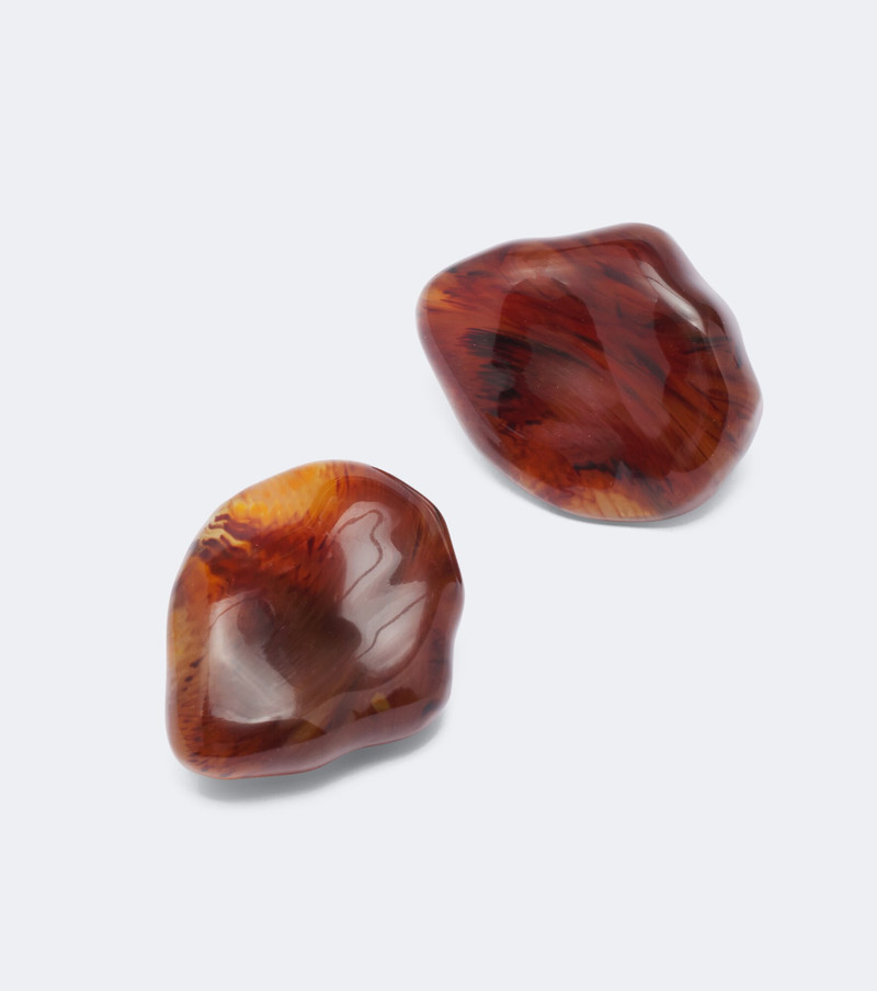 Ambra gold-plated clip-on earrings 4