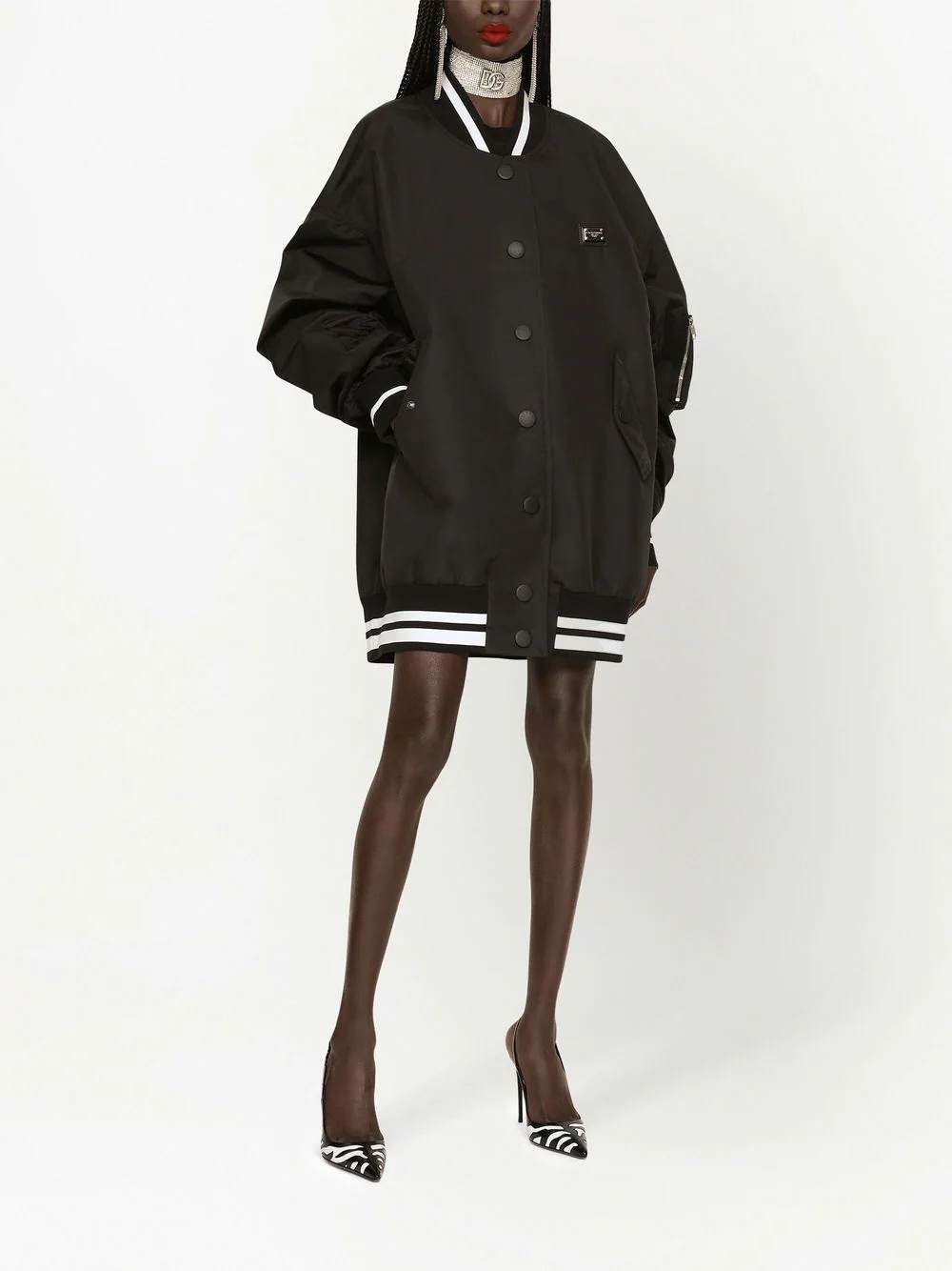 longline bomber jacket - 3