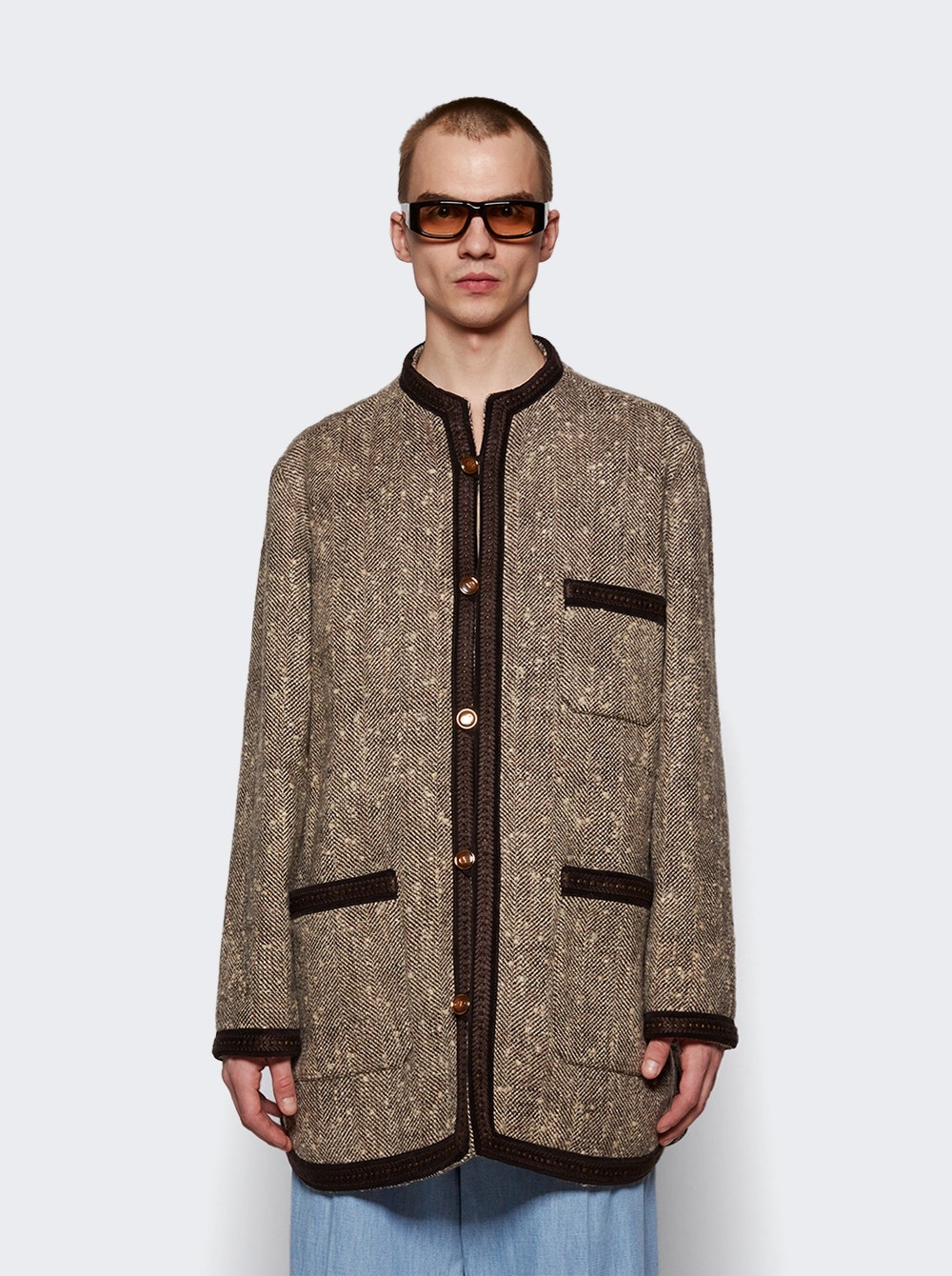 English Chevron Jacket Brown - 3
