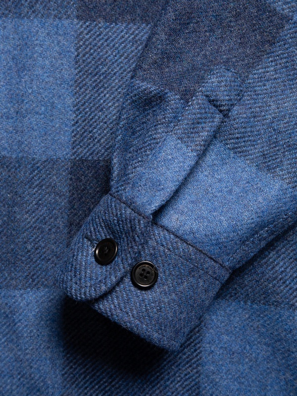 Vincent Buffalo Check Shirt Blue - 5
