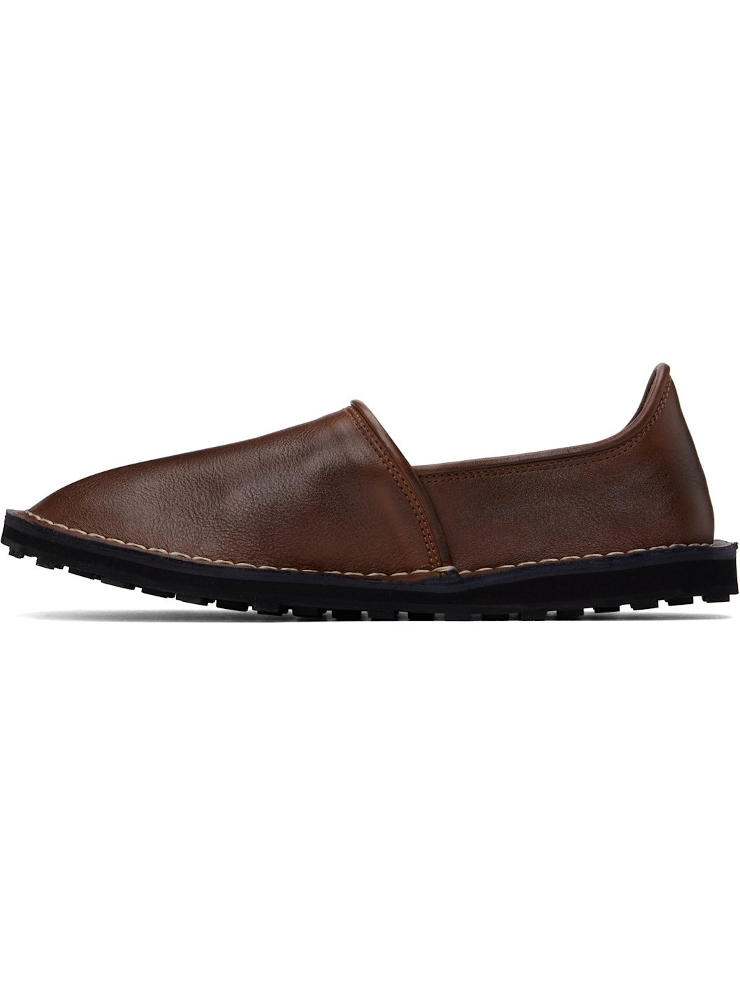 Brown 'Marni' Symbol Loafers - 3