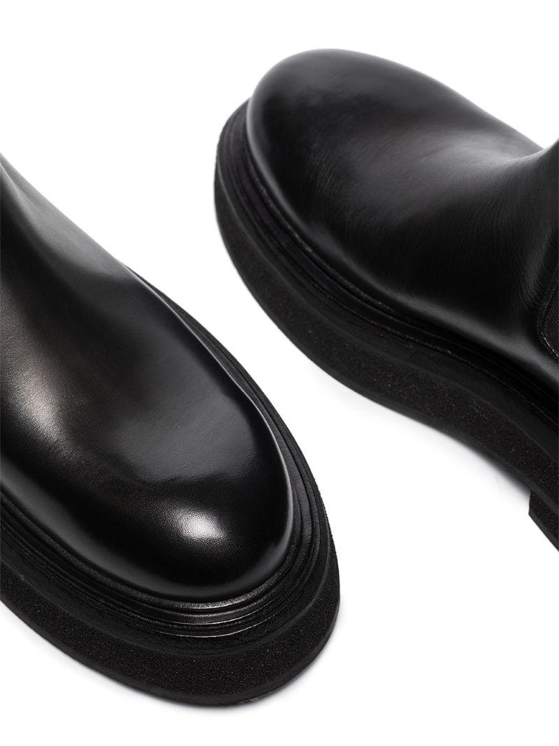 chunky-sole leather boots - 3