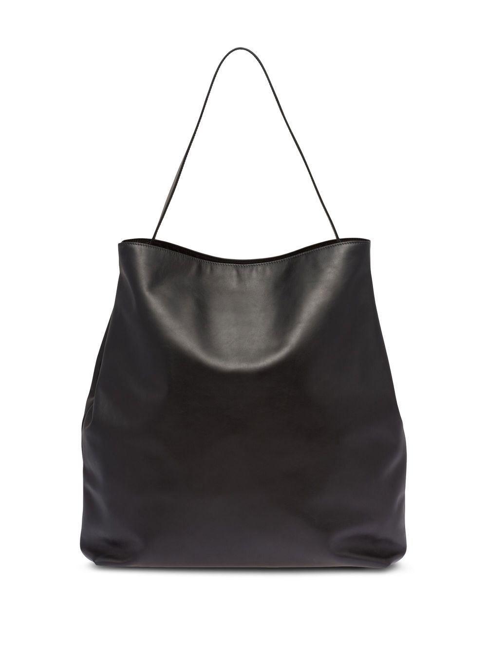 debossed-logo leather shoulder bag - 2