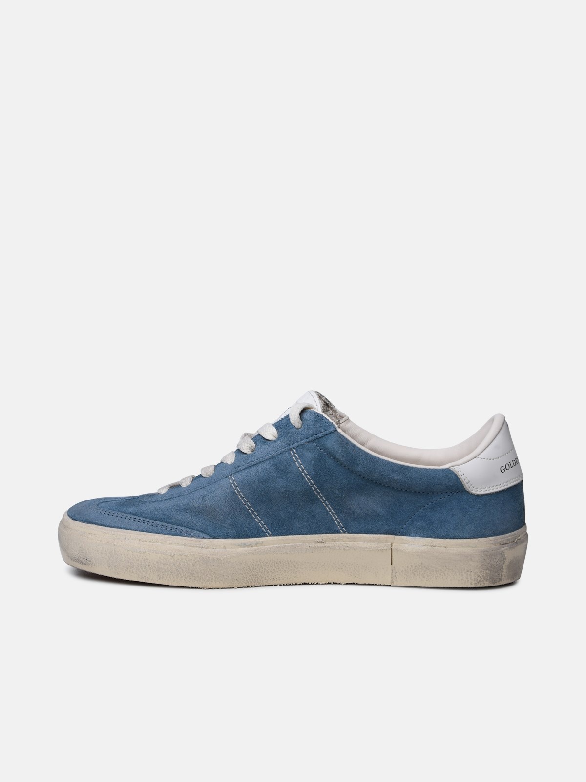 'SOUL STAR' BLUE LEATHER SNEAKERS - 3