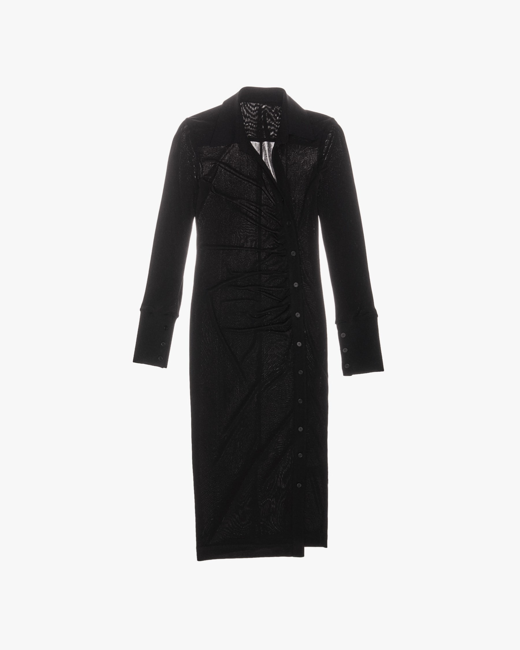 ASYMMETRIC SHIRT DRESS - 1