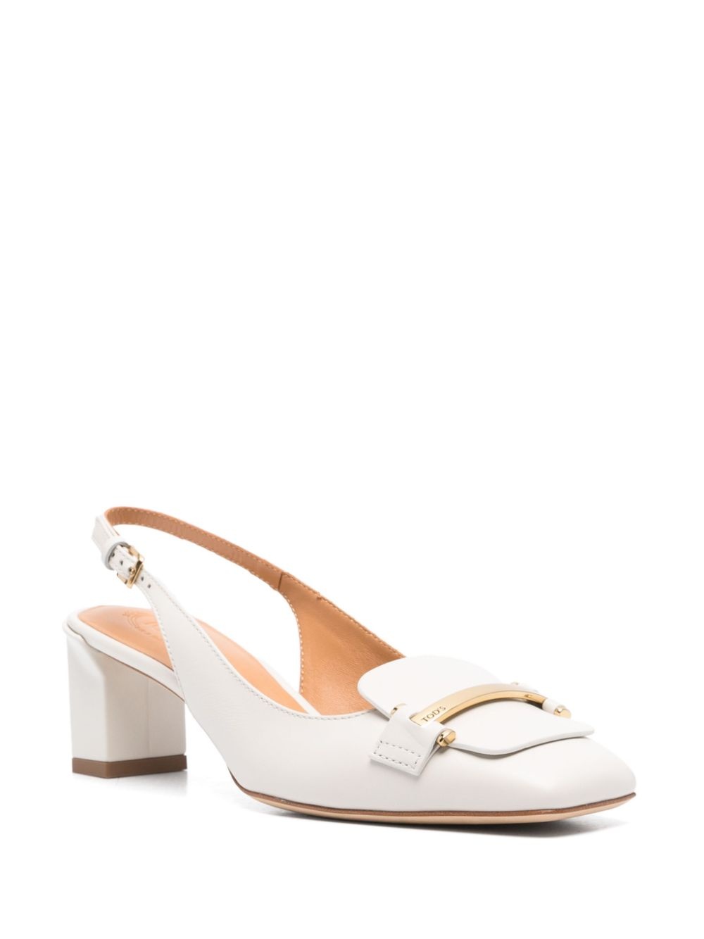 50mm leather slingback pumps - 2