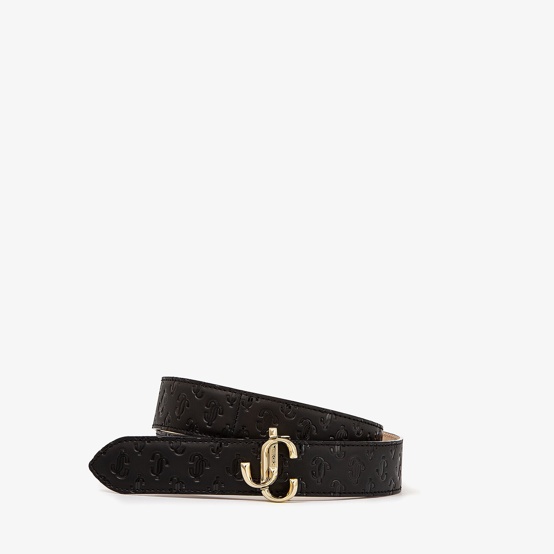 Felisa
Black JC Logo Pattern Belt with JC Emblem - 3