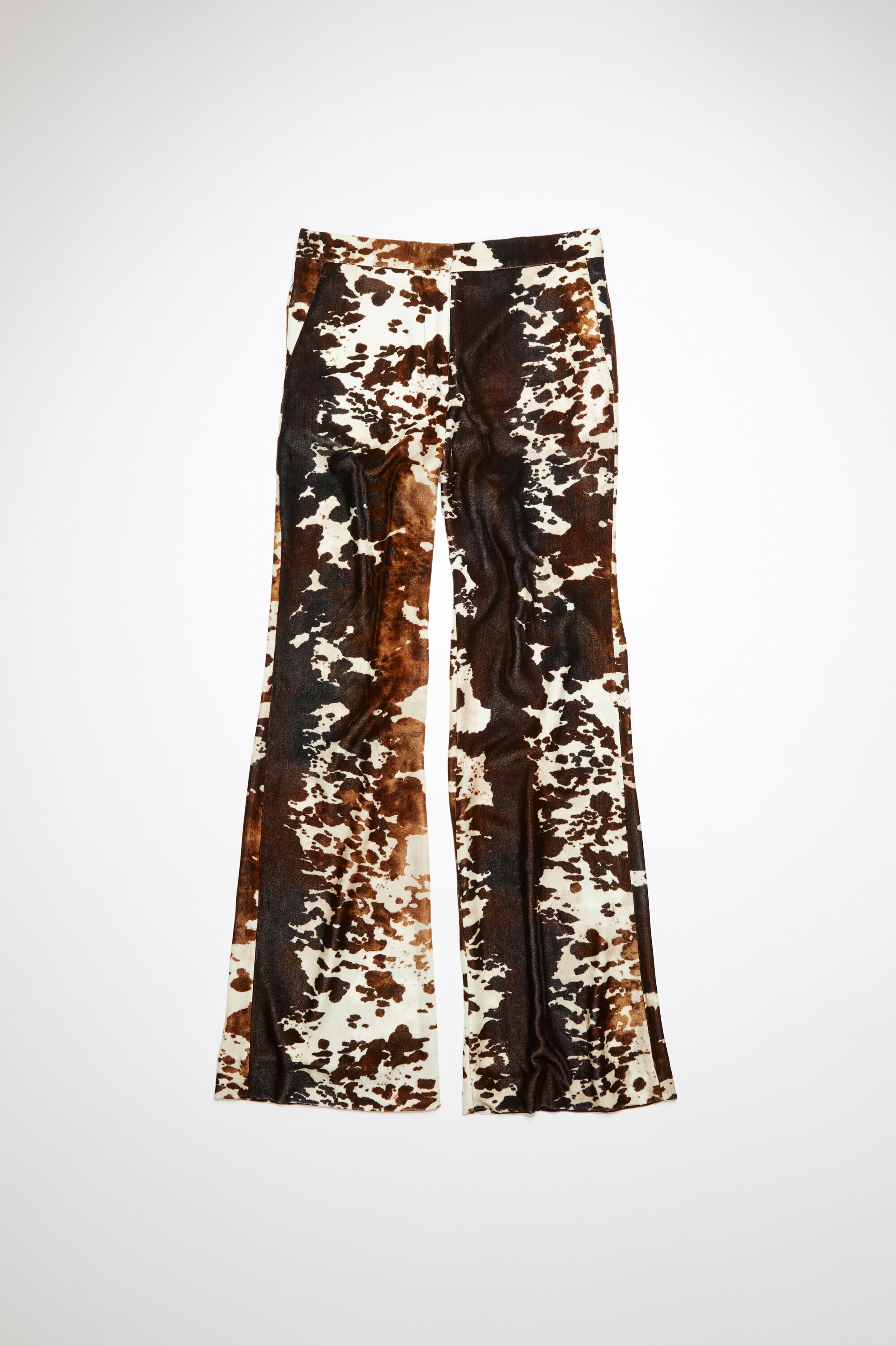 Cow print trousers - Light brown - 6