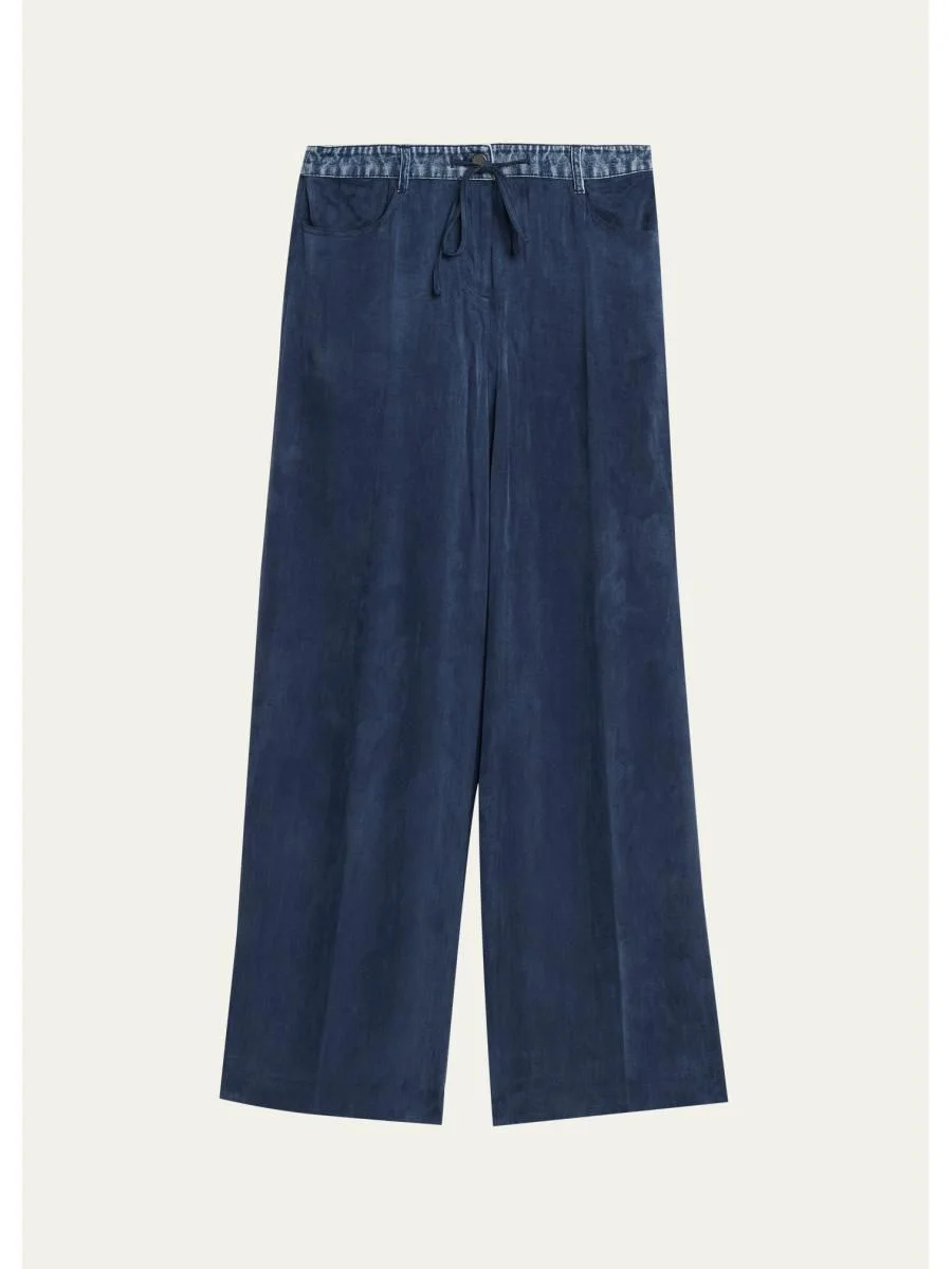 Mason Wide-Leg Drawstring Pants - 1