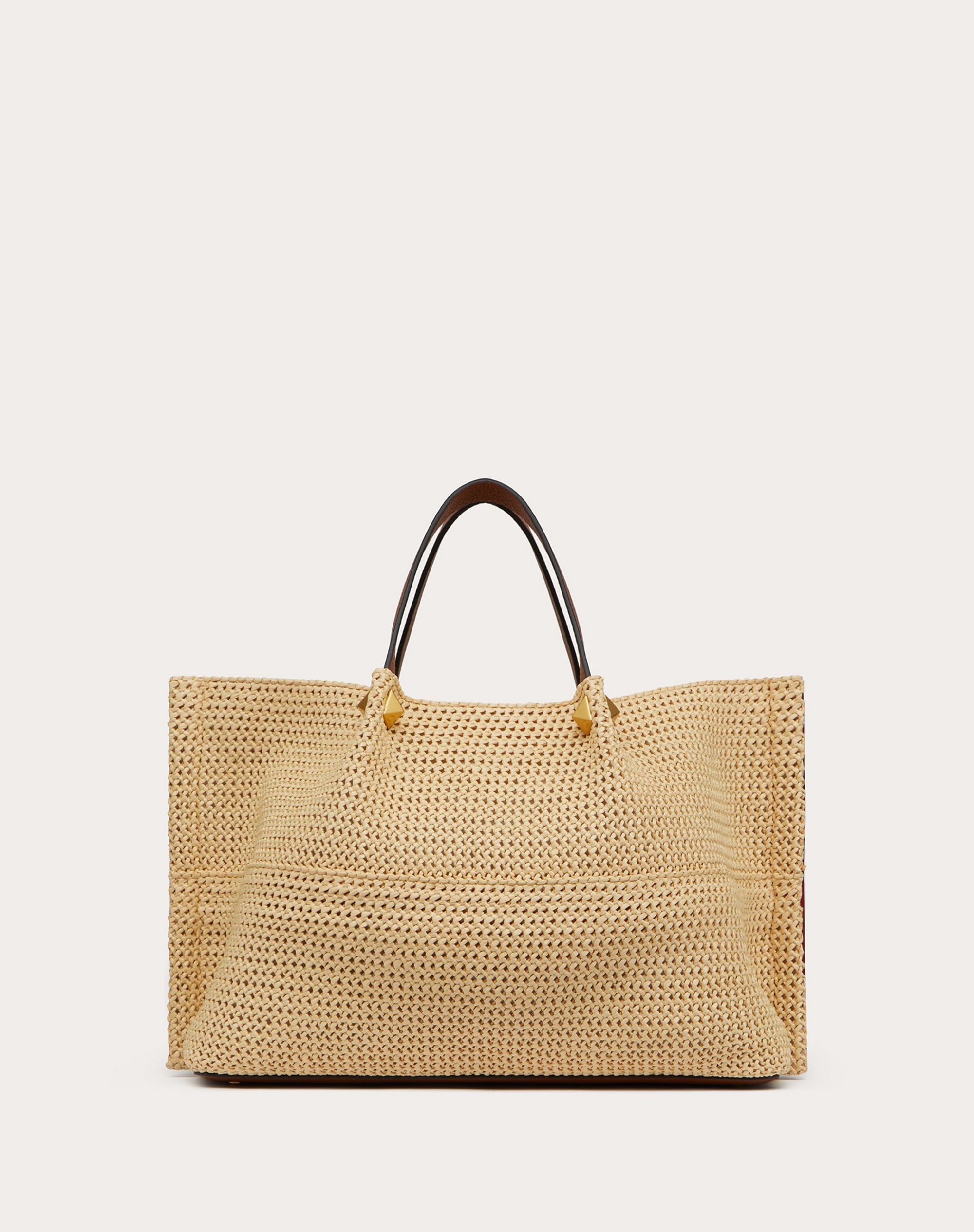 MEDIUM STRAW SUMMER TOTE - 3