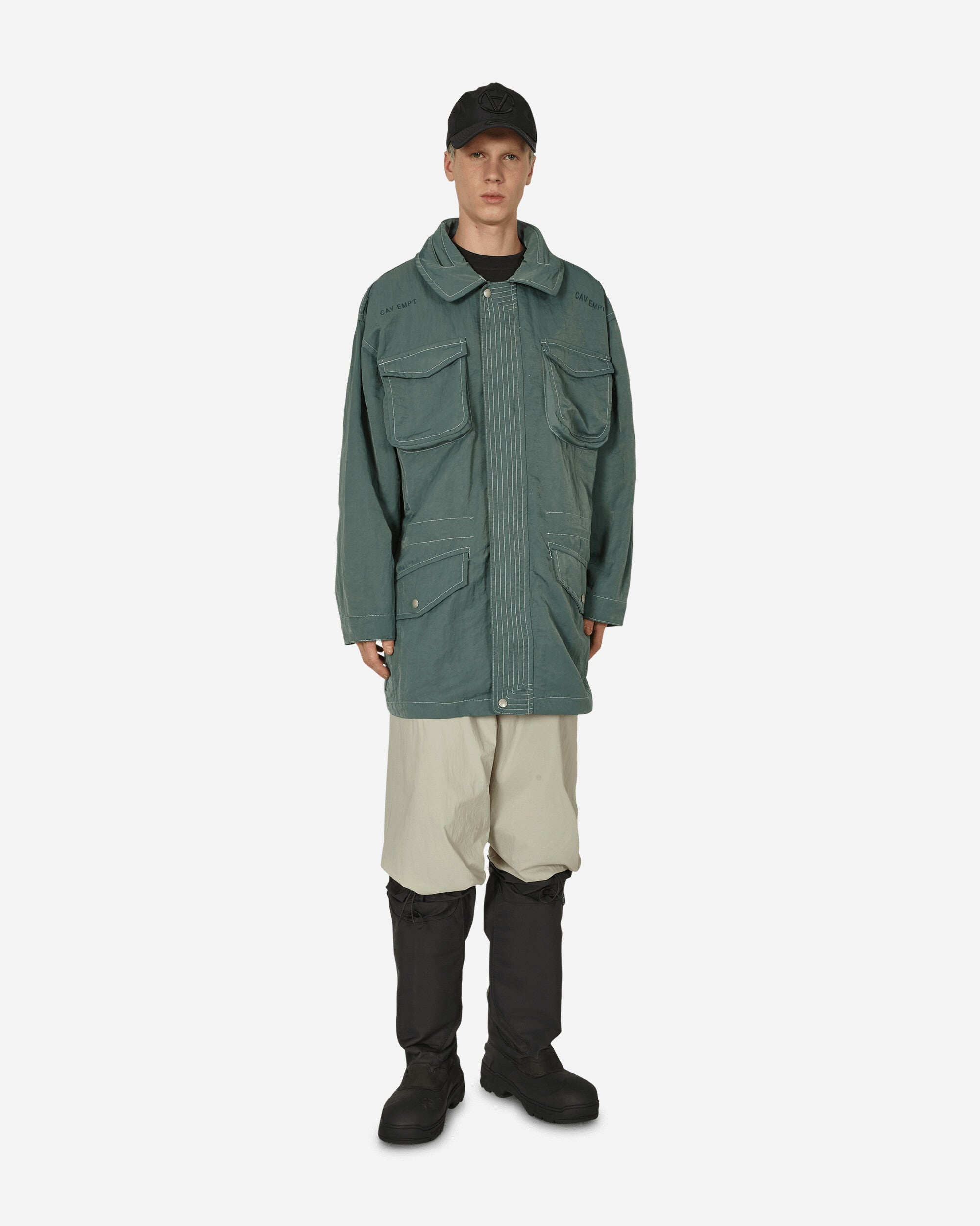 Nylon Field Coat Green - 1