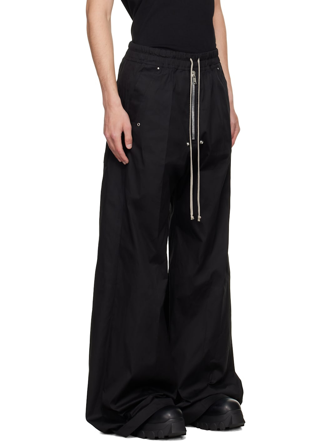 Black Concordians Wide Bela Trousers - 2
