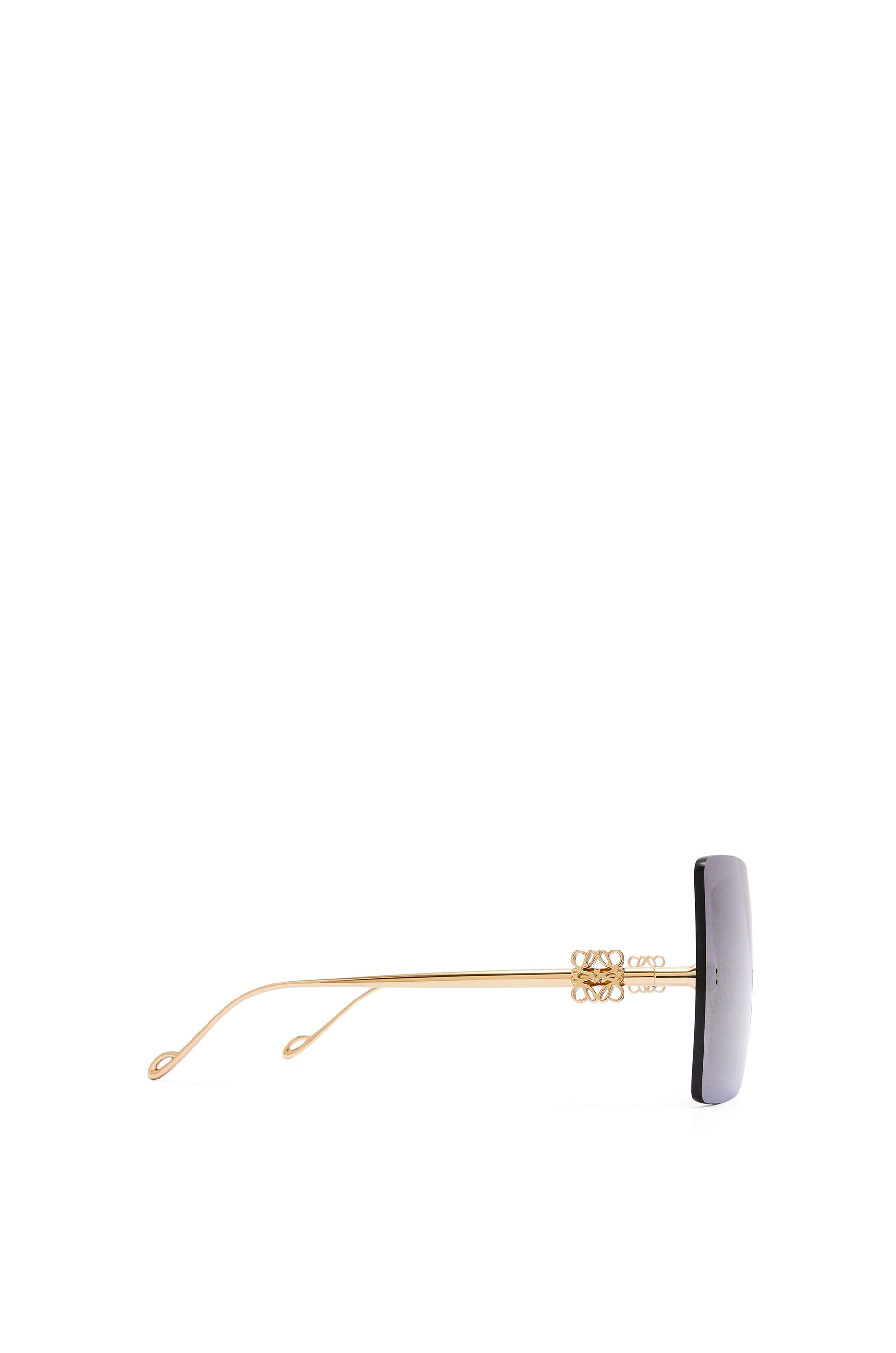 Rimless mask sunglasses in metal - 3