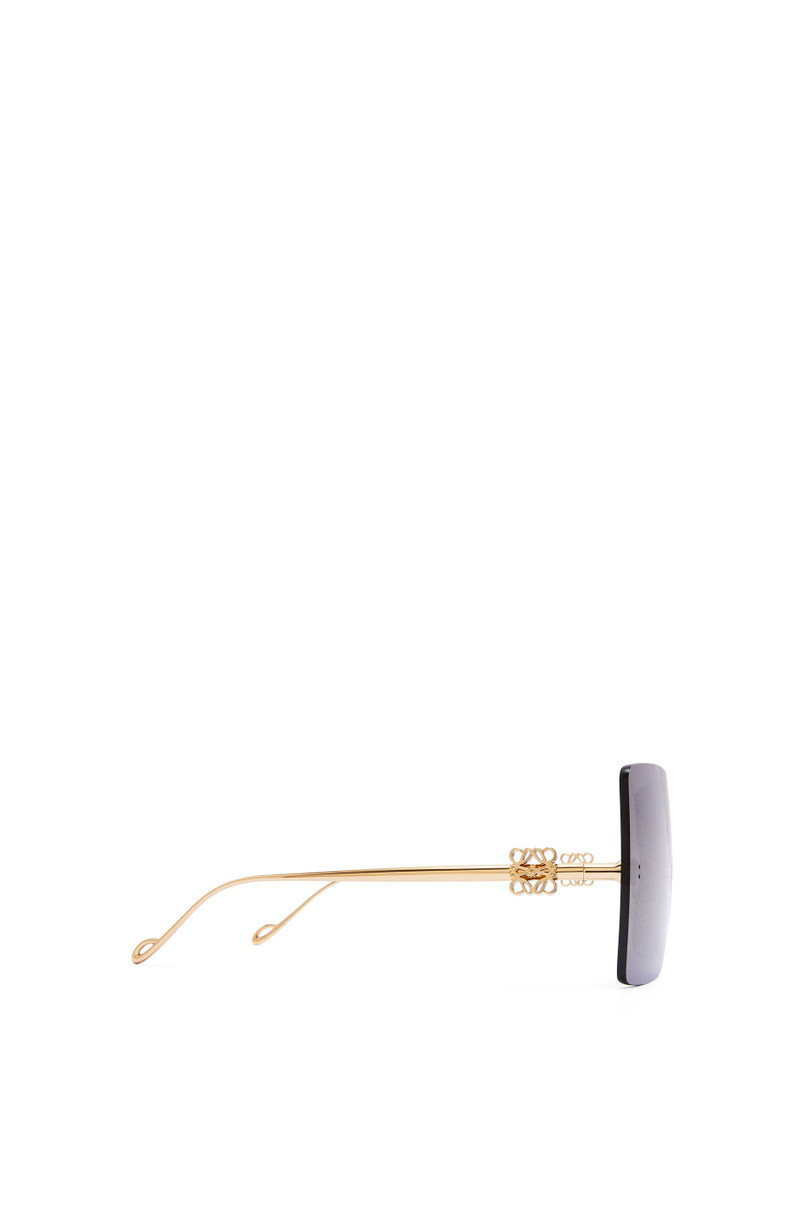 Rimless mask sunglasses in metal 3