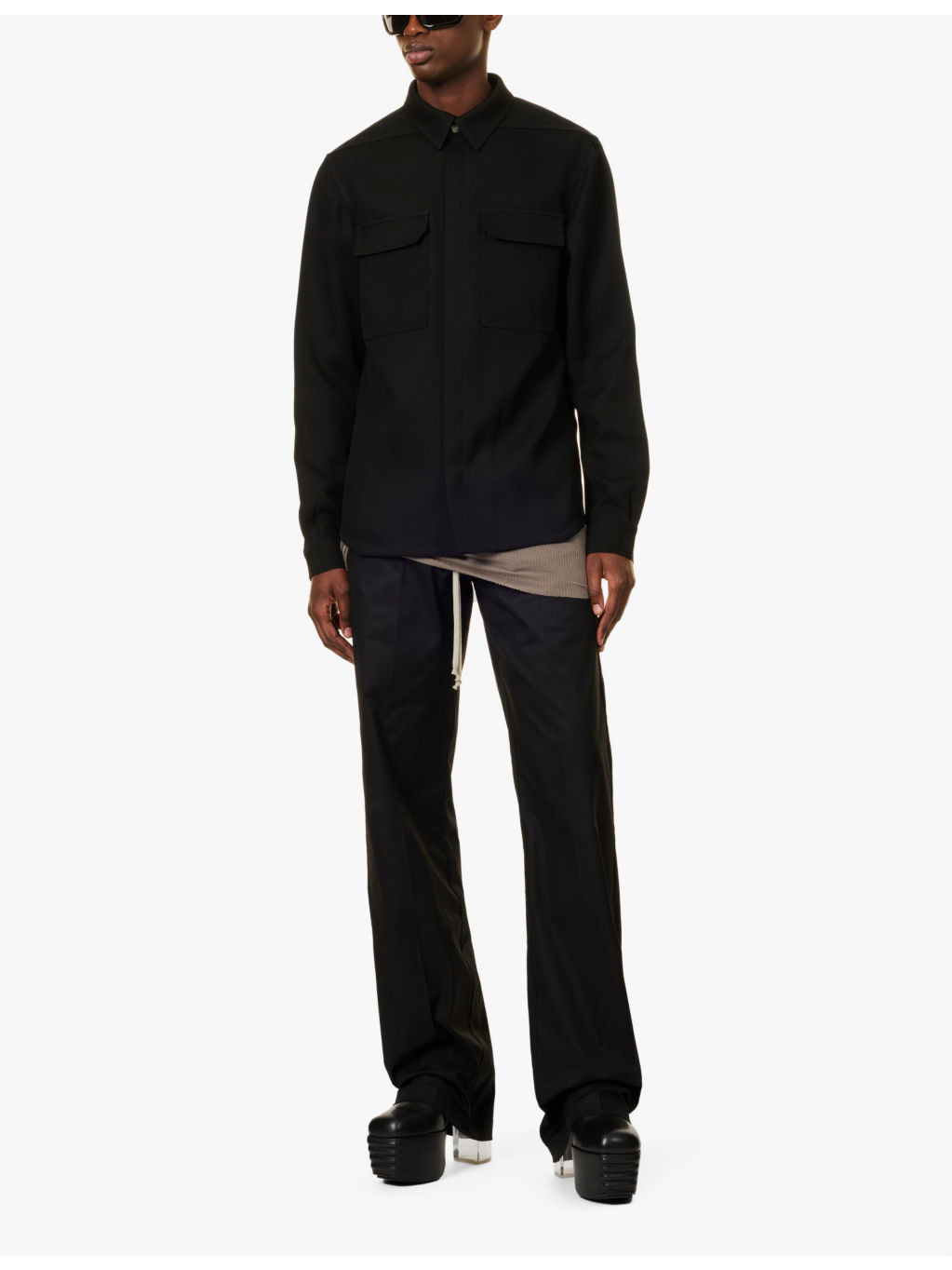 Dietrich drawstring-waist relaxed-fit cotton trousers - 2