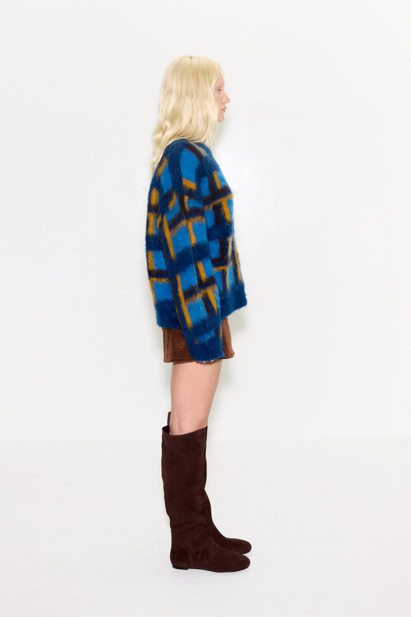 Twiggy Corduroy Mini Skirt In Choco Brown 4