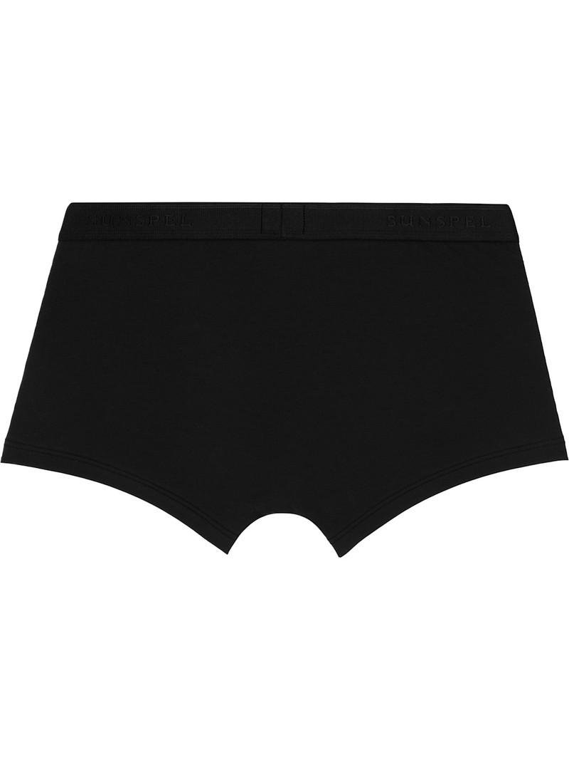 Sunspel Three-Pack Black Stretch Cotton Boxer Briefs outlook