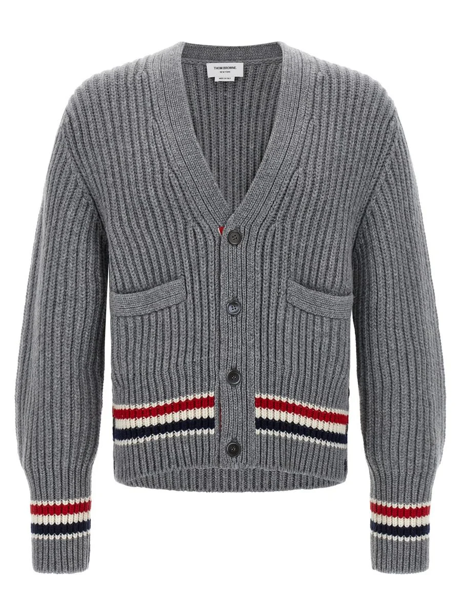 Thom Browne Rwb Tape Cardigan - 1