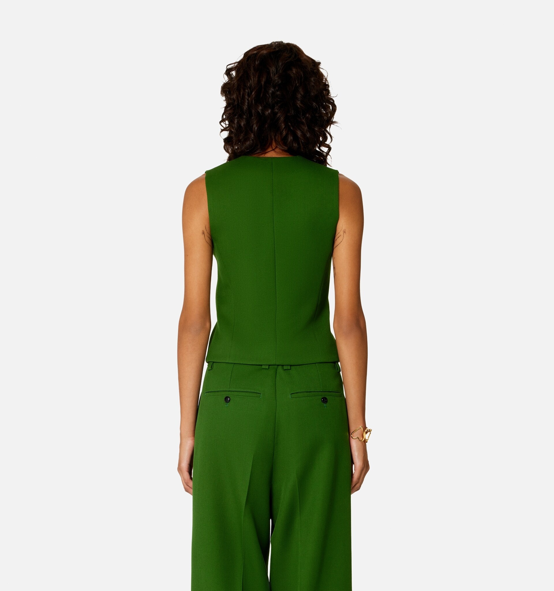 Fitted Sleeveless Jacket - 6