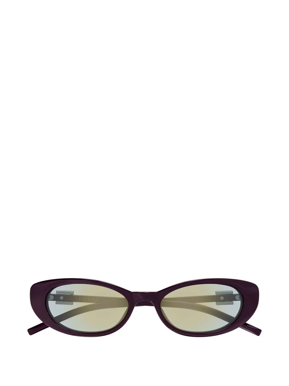 logo-plaque cat-eye sunglasses - 1