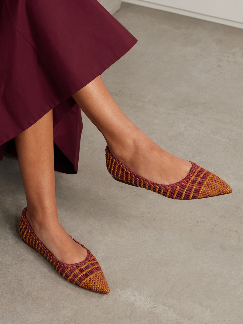 GABRIELA HEARST Milos Woven Leather Ballet Flats outlook