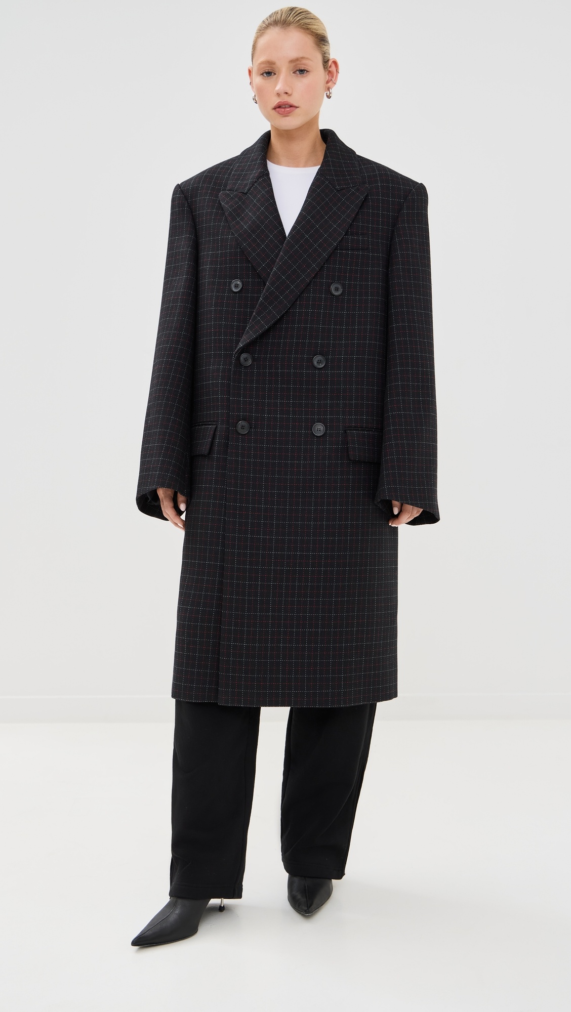Oversize Double Breasted Coat - 1