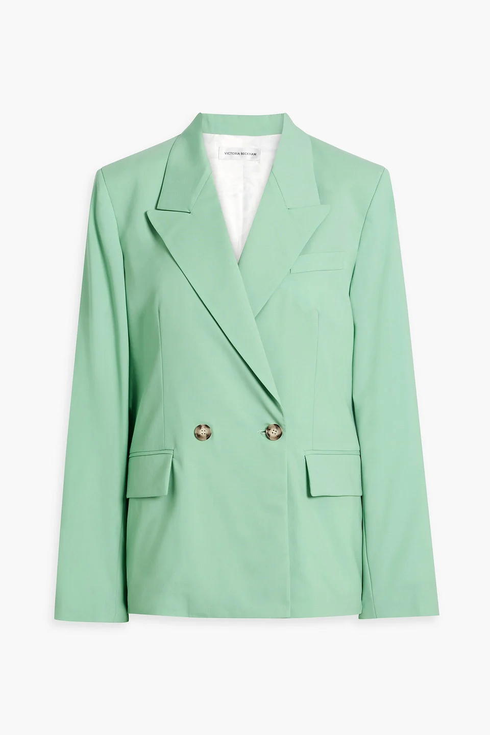 Double-breasted wool blazer - 1