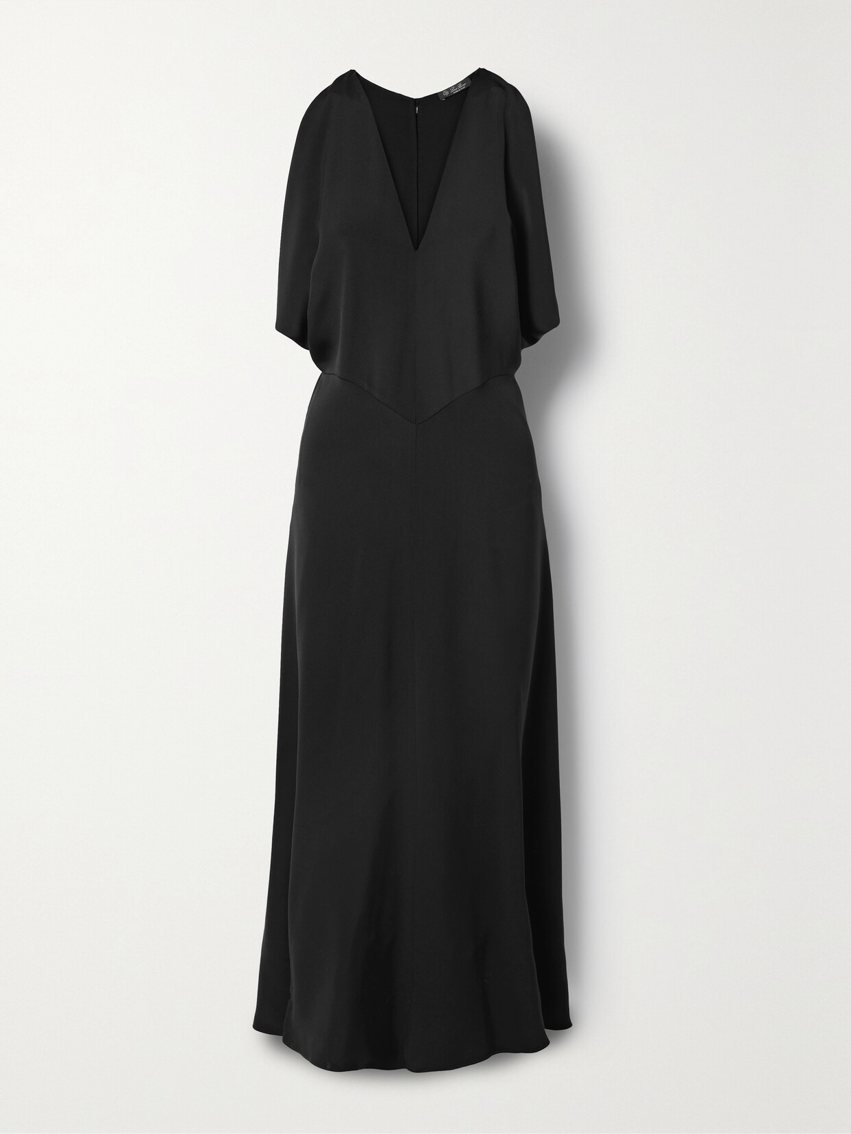 Milena Draped Silk Midi Dress - 1