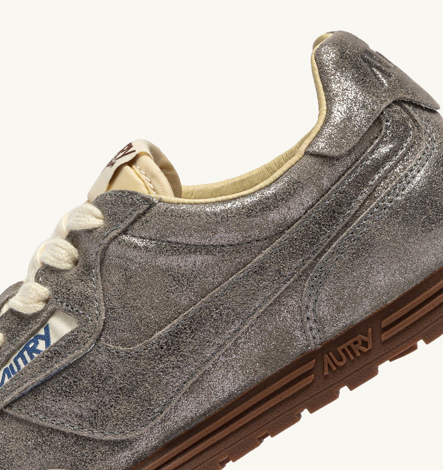 WINDSPIN SNEAKERS IN GLITTER SILVER SUEDE - 6