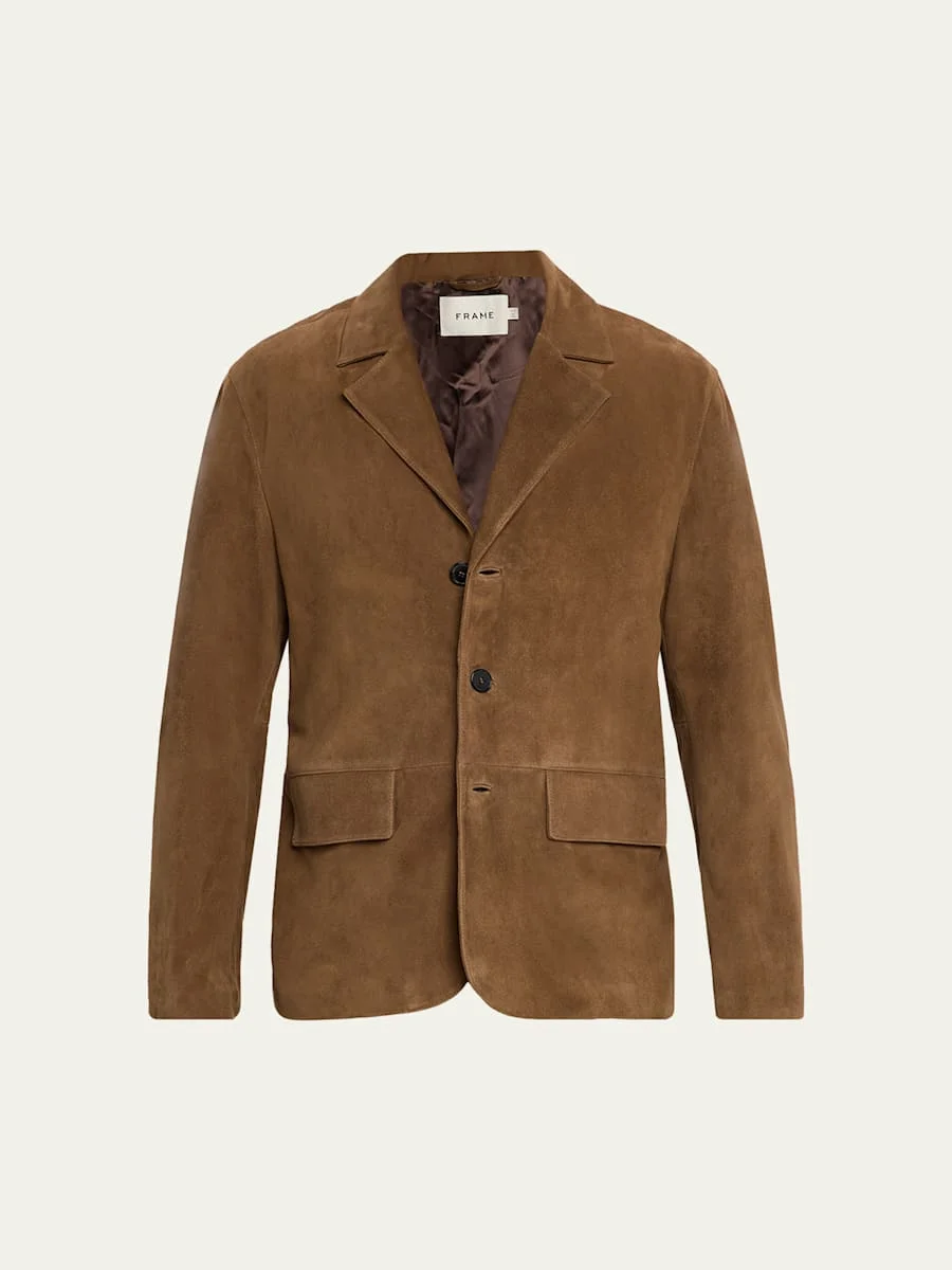 Men's Suede Blazer - 1