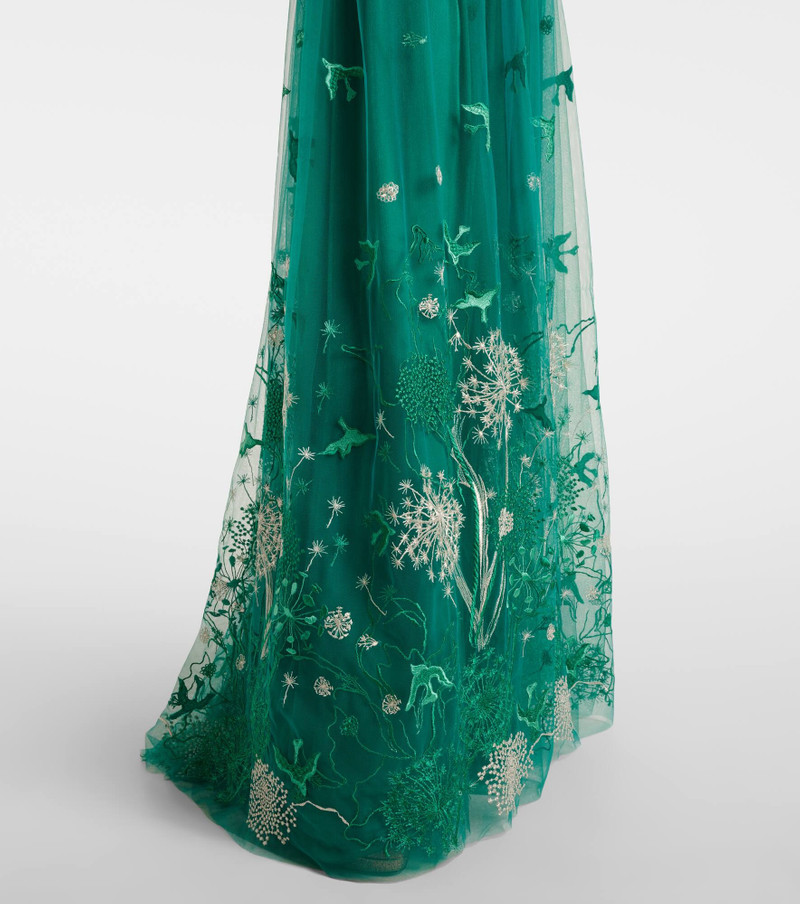 Floral embroidered gown 5