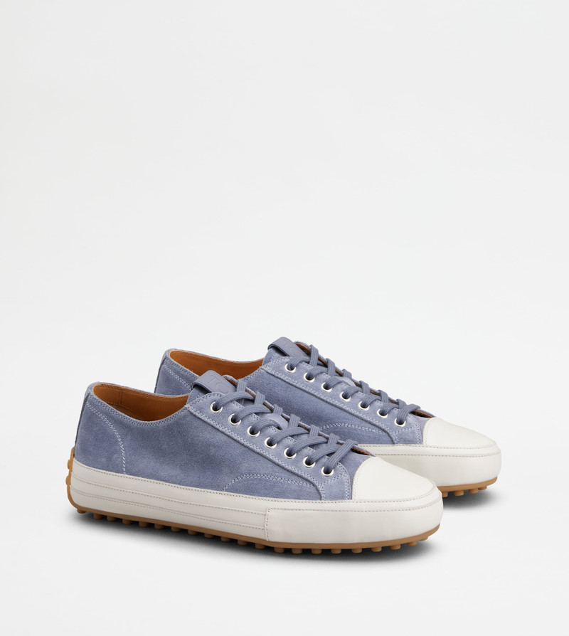 SNEAKERS IN SUEDE - LIGHT BLUE 2