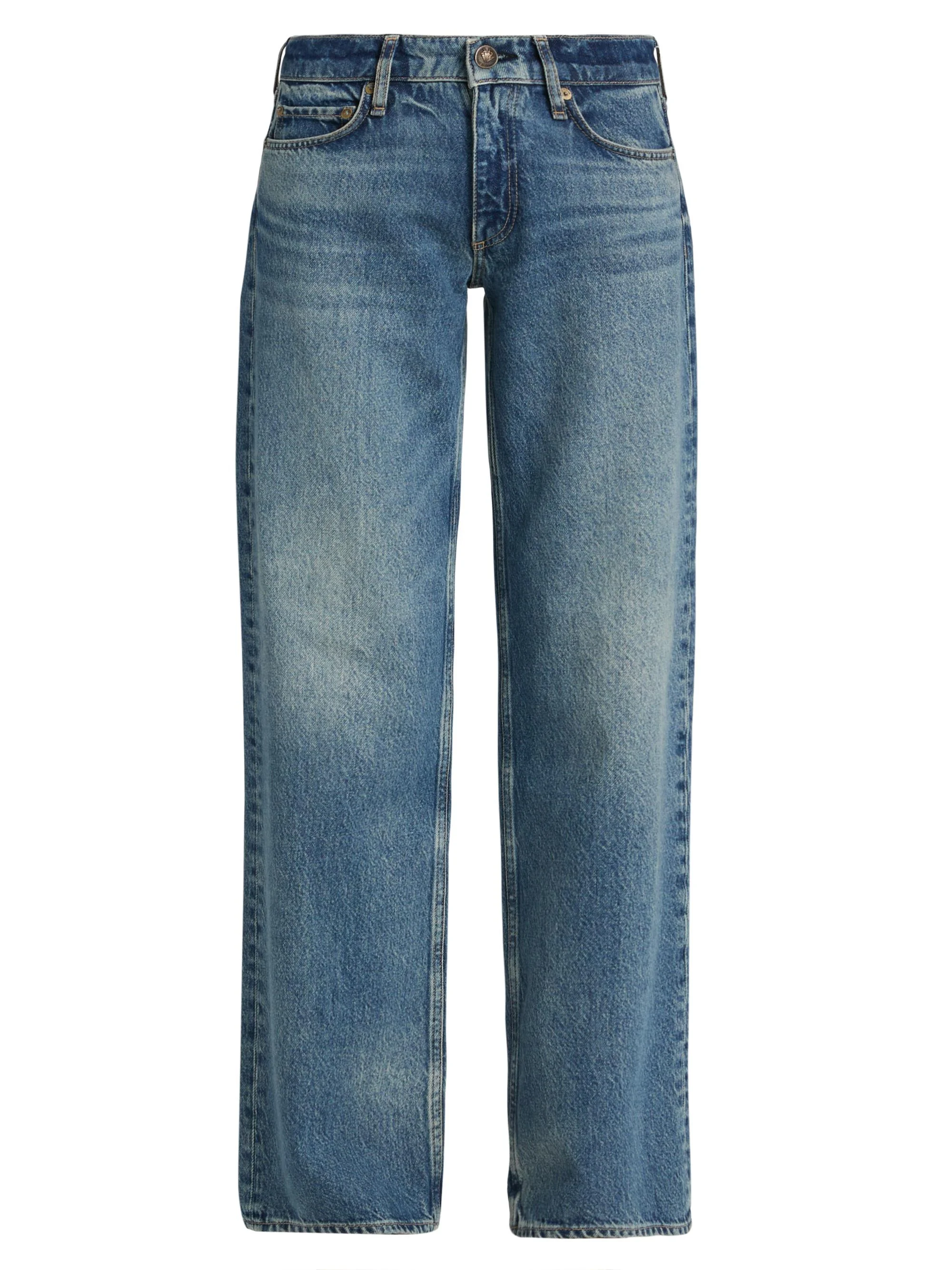 Women's Cam Low-Rise Full Straight-Leg Jeans - Echo - 1