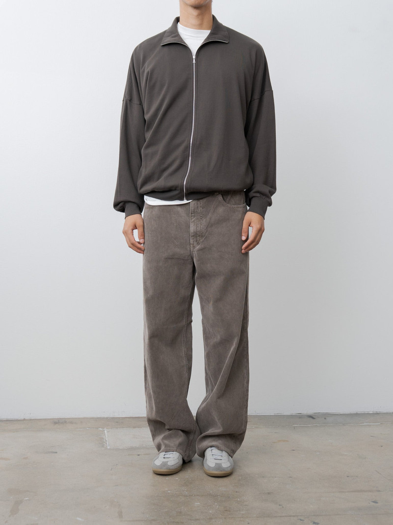 AURALEE Super High Gauge Sweat Zip Blouson - Dark Brown outlook