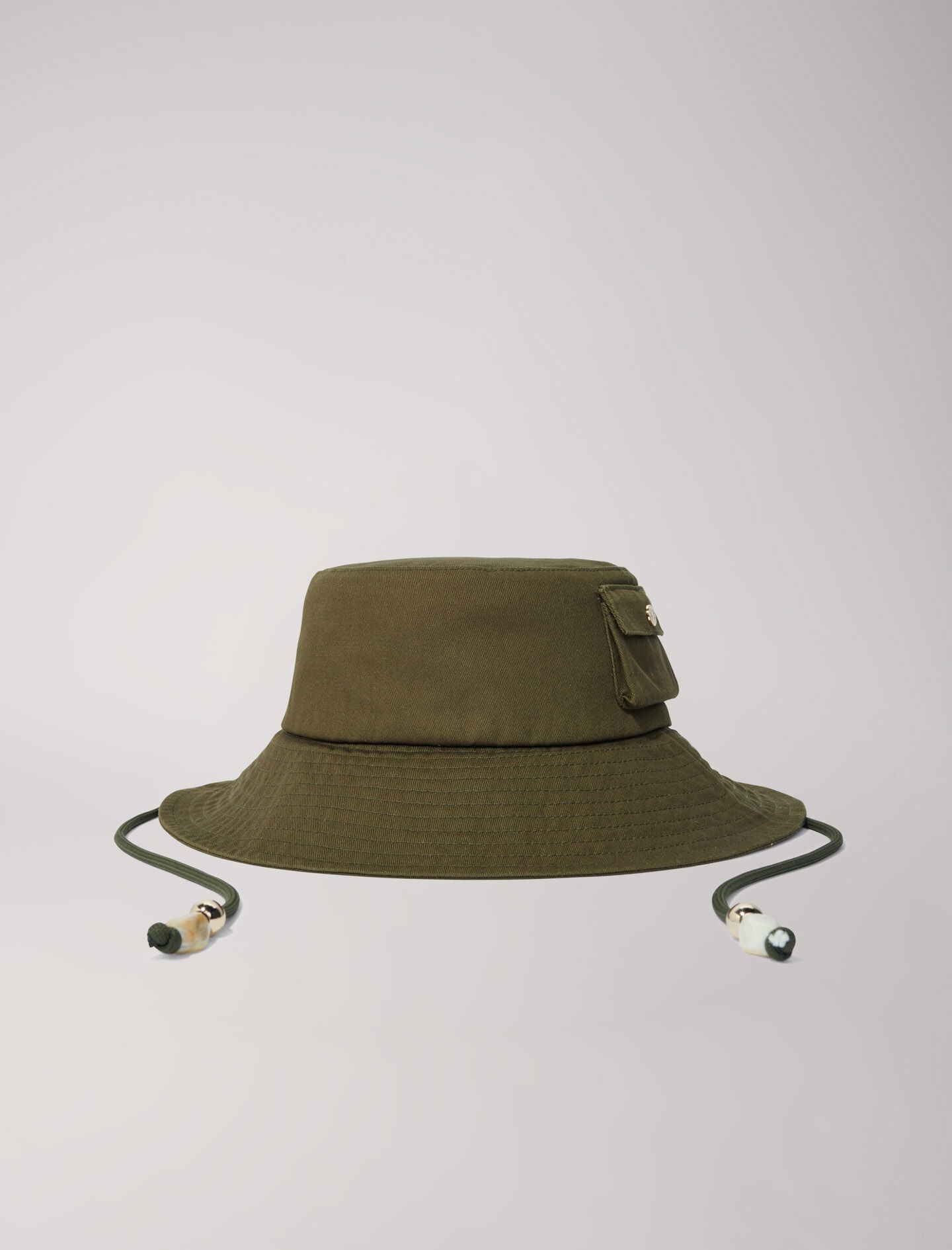 Beaded drawstring bucket hat - 7