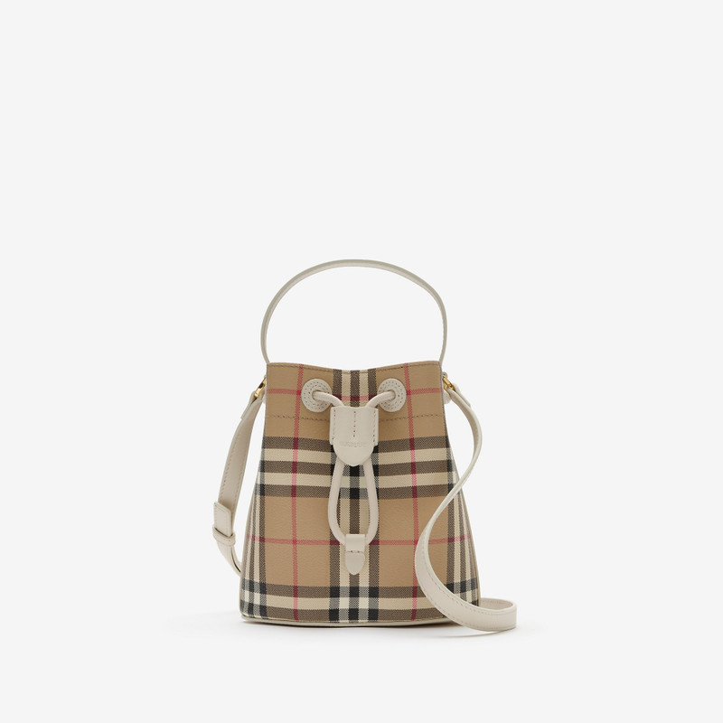 Mini Check Bucket Bag 1
