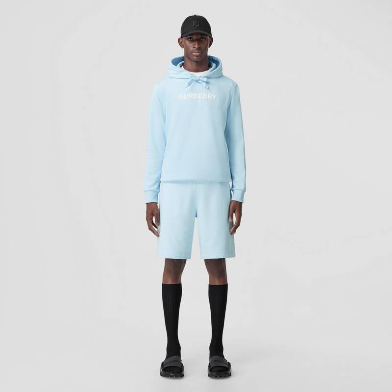 Burberry Logo Print Cotton Hoodie outlook