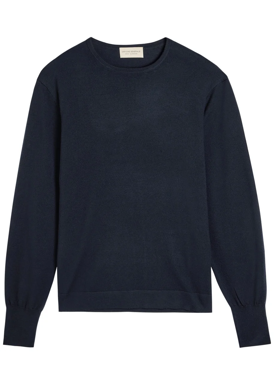 Officine Générale Knit Merino Wool Jumper - 1