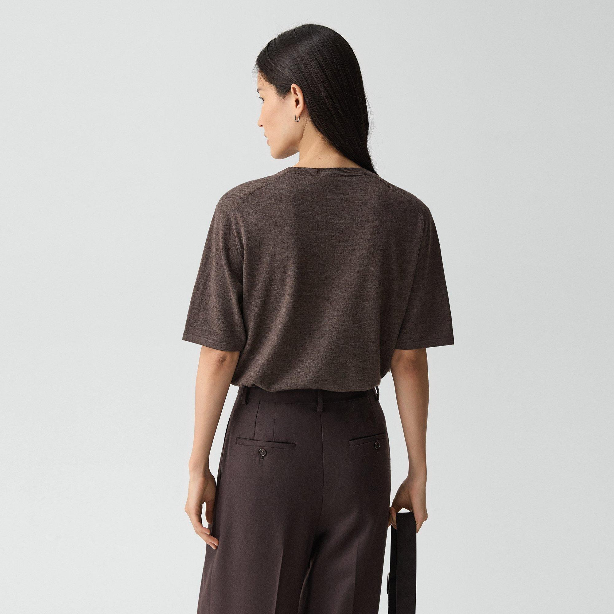 Boyfriend Tee in Regal Wool - 4