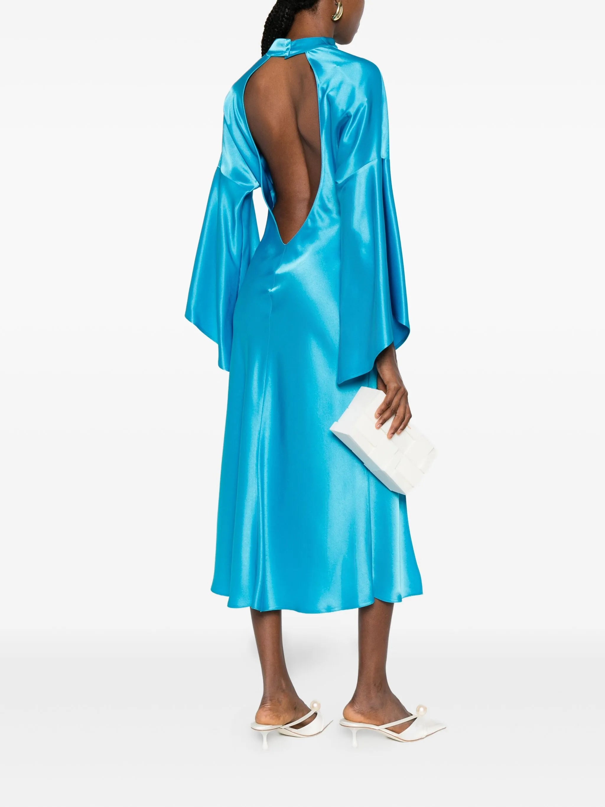 Pinko Flared-sleeve Slit Dress - 4