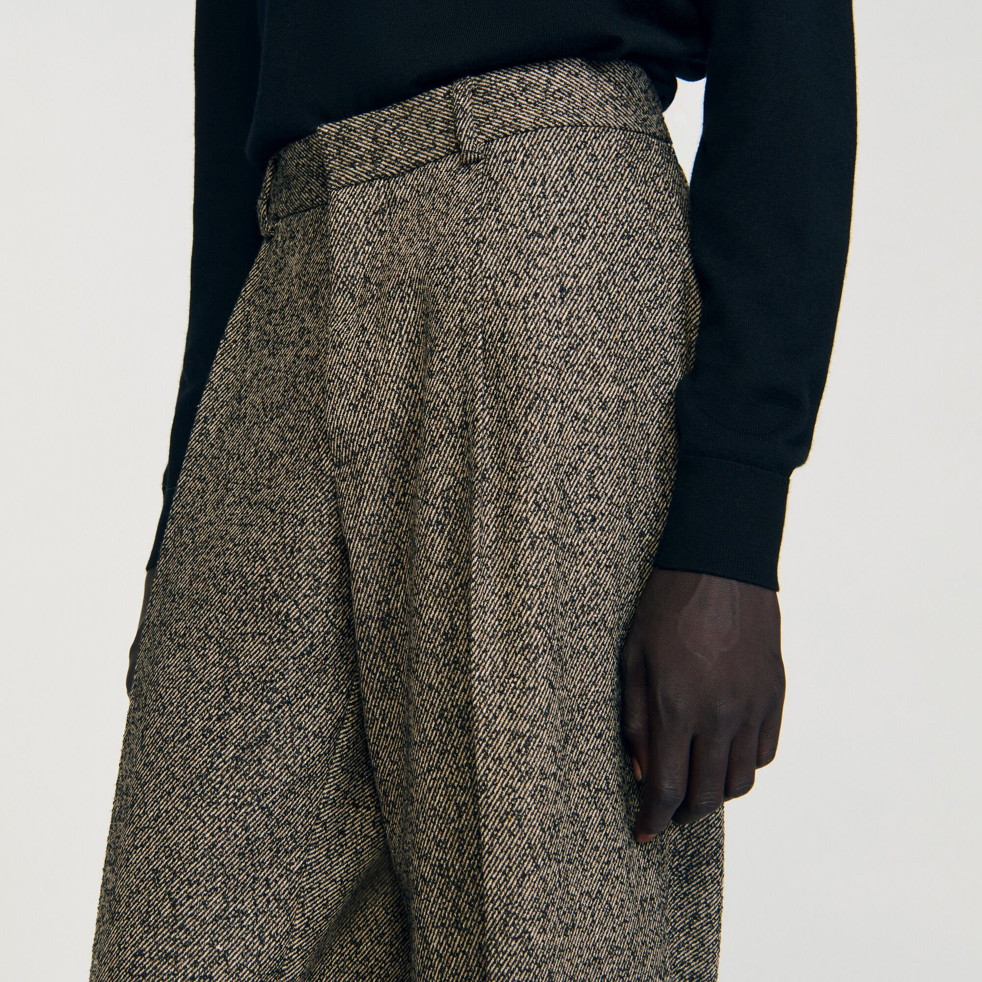 WIDE-LEG SUIT TROUSERS - 3